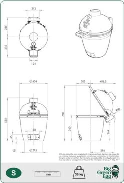 Big Green Egg Small + Onderstel -Tefal Winkel 1000303 1