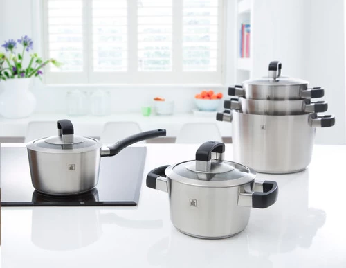 BK Conical Cool Glas Pannenset 5-delig + Koekenpan 24 Cm 5 BK Conical Cool Glas Pannenset 5-delig + Koekenpan 24 Cm - Afbeelding 3