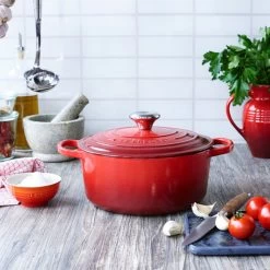 Le Creuset Signature Ronde Braadpan 24 Cm Kersenrood -Tefal Winkel 1252910
