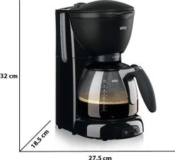 Braun PurAroma Plus KF560/1 Zwart -Tefal Winkel 1260642