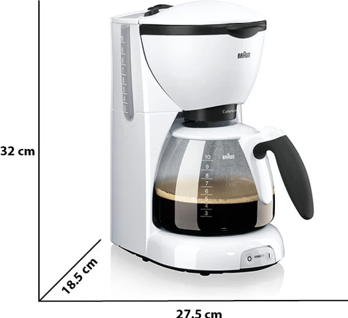 Braun CafeHouse Pure Aroma Deluxe KF520/1 Wit 7 Braun CafeHouse Pure Aroma Deluxe KF520/1 Wit - Afbeelding 5