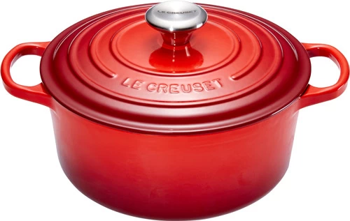 Le Creuset Signature Ronde Braadpan 20 Cm Kersenrood 3 Le Creuset Signature Ronde Braadpan 20 Cm Kersenrood
