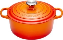 Le Creuset Signature Ronde Braadpan 24 Cm Oranjerood