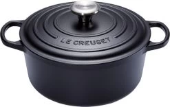 Le Creuset Signature Ronde Stoofpan 26 Cm Mat Zwart