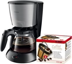 Philips Daily HD7462/20 Zilver + Scanpart Permanent Filter