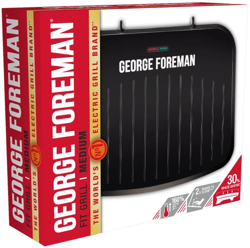 George Foreman Fit Grill Medium Zwart 13 George Foreman Fit Grill Medium Zwart - Afbeelding 11