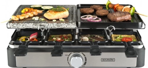 Bourgini Gourmette/Raclette/Stone Grill Plus - 8 Personen 5 Bourgini Gourmette/Raclette/Stone Grill Plus - 8 Personen - Afbeelding 3