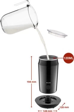 Philips Milk Twister CA6500/63 Melkopschuimer Zwart -Tefal Winkel 1702912