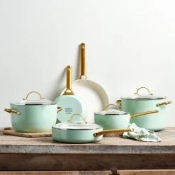 GreenPan Padova Mint Green Pannenset 6-delig -Tefal Winkel 1908793