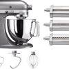KitchenAid Artisan Mixer 5KSM125 Contourzilver + Pastaroller En -snijderset (3-delig) 1 KitchenAid Artisan Mixer 5KSM125 Contourzilver + Pastaroller En -snijderset (3-delig) -Tefal Winkel 1994442