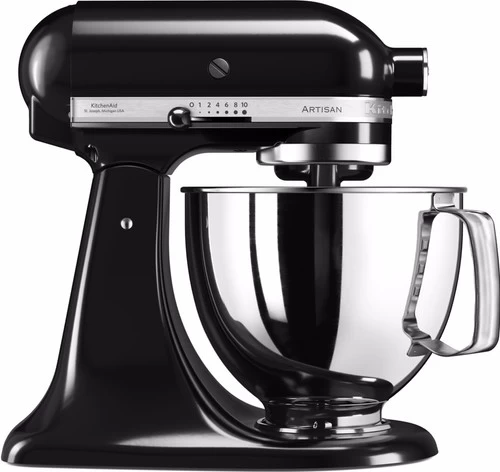 KitchenAid Artisan Mixer 5KSM125 Onyx Zwart + Pastaroller En -snijderset (3-delig) 4 KitchenAid Artisan Mixer 5KSM125 Onyx Zwart + Pastaroller En -snijderset (3-delig) - Afbeelding 2