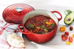 Le Creuset Signature Ronde Braadpan 24 Cm Kersenrood -Tefal Winkel 900499