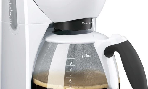 Braun CafeHouse Pure Aroma Deluxe KF520/1 Wit 4 Braun CafeHouse Pure Aroma Deluxe KF520/1 Wit - Afbeelding 2