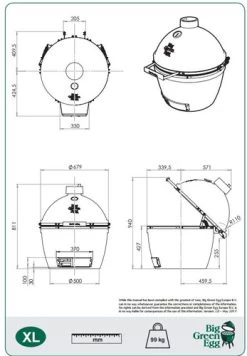 Big Green Egg XLarge 15 Big Green Egg XLarge -Tefal Winkel 979593 1